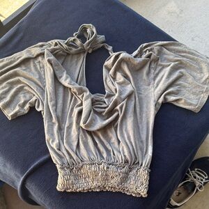 FP Movement by Free People Gray Crop Top